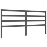 Bed Frame without Mattress Grey 200x200 cm Solid Wood Pine 3191928