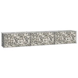 Gabion Wall with Covers Galvanised Steel 300x50x50 cm 143591