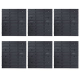 103 Piece Storage Bin Kit with Wall Panels Red and Black 150813