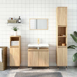 Bathroom Cabinet Sonoma oak Engineered wood, iron Small 831575