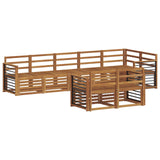 Sofa Sets 8 pcs Natural Solid Acacia Wood 3375019