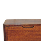 Chestnut Lid-up Storage Stool IN3403