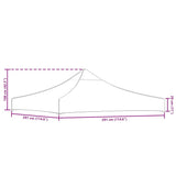Party Tent Roof 3x3 m Terracotta 270 g/m 315324