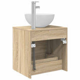Wall-Mounted Sink Vanity Sonoma Oak 49.5 x 41 x 64.5 cm 890264