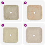 Sink Cream 40x40x10 cm Marble 149180
