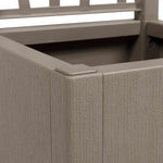 Garden Planter Grey 36 x 36 x 140 cm Polypropylene 42006501