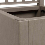 Garden Planter Grey 36 x 36 x 140 cm Polypropylene 42006501