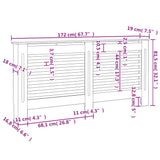 Radiator Cover White 172x19x81.5 cm MDF 284322