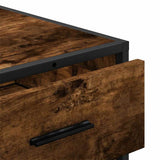 Drawer Cabinet Smoked Oak 70x41x56 cm Engineered Wood 849076