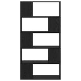 TV Cabinet Set Black 80 x 24 x 156 cm Engineered Wood 875205