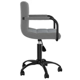 Swivel Office Chair Dark Grey Velvet 334711