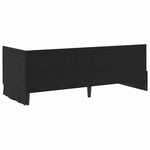 Corner Bed Frame with Headboard Black 80 x 200 cm Velvet 42016251