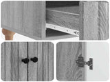 Sideboard Grey Sonoma 66 x 34.5 x 95 cm Engineered Wood 894211