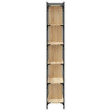 Bookcase 6-Tier Sonoma Oak 76x32x192 cm Engineered Wood 833946