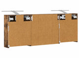 Bathroom Cabinet Set 3 pcs 100 x 10.5 x 50 cm Engineered wood 3403692