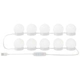 Mirror Lights 12 pcs White 4.5 x 4.5 x 4.8 cm Plastic 864916