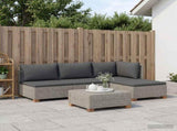 5 pcs Rattan Lounge Set with Cushions GENDT Natural Rattan 3429847