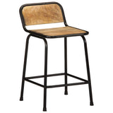 Bar Stools 4 pcs 46x35.5x70 cm Solid Wood Rough Mango 4013535