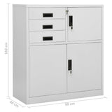 Office Cabinet Light grey Steel Medium Office Cabinets 336406