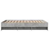 Bed Frame Concrete grey Engineered wood, plywood Small Double 3295698