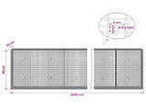 Gabion with 3.5 mm Wire and 5x2.5 cm Mesh 1050x30x100 cm 3461775