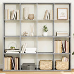 Book Cabinet Concrete Grey 137.5x29x137.5 cm Engineered Wood 3310292