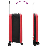 Suitcase Folding with Lock Red 43 x 27 x 66 cm ABS Plastic 42006247