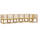 Outdoor Sofa Set 6 pcs White Solid Acacia Wood 3387683