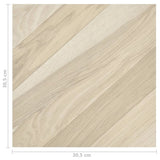 Self-adhesive Flooring Planks 55 pcs PVC 5.11 m Beige Striped 324681