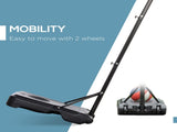Basketball Hoop Stand Portable Adjustable Height 2.1-2.6m w/ Wheels, Sturdy Rim Stable Base, Black T3398P349112