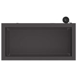 Garden Planter with LED Black 30 x 60 x 30 cm Steel 8008084