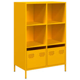 Highboard Mustard Yellow 68x39x103.5 cm Steel 851385