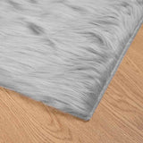 Faux Sheepskin Rug TAFALLA Grey 200 x 280 cm Polyester 42021529