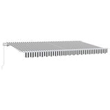 Retractable Awning Anthracite 400 x 200 cm Fabric 3329825