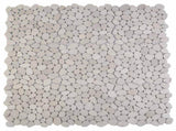 Pebble Tiles White 30 x 30 cm River Pebble 42033533