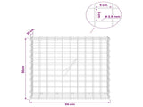 Gabion with 3.5 mm Wire and 5x5 cm Mesh 50x20x50 cm 3462115