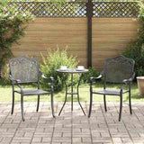 Garden Chair 2 pcs Black 55 x 56.5 x 91cm Aluminium 42002379