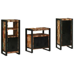 Bathroom Furniture Set 3 pcs Multicolour Solid Reclaimed Wood 3305633