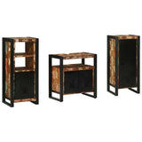 Bathroom Furniture Set 3 pcs Multicolour Solid Reclaimed Wood 3305633