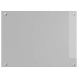 Kitchen Backsplash 2 pcs Light Grey 80 x 60 cm Tempered Glass 3415451