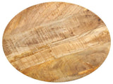 Coffee Table Natural and black Solid mango wood, powder-coated steel 287487