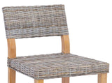 Dining Chair 2 pcs Kubu Rattan Kubu Grey 46 x 55 x 84 cm 42012424