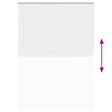 Roller Blind Blackout 140 x 230 cm White 240168