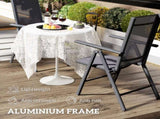 Set of 2 Folding Chair, Aluminium Frame Outdoor Camping Chairs with Breathable Mesh Back and Seat, T3398P327944