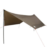Camping Tarp Brown 438x376x212 cm Waterproof 4009607