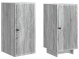 Cabinet Set 2 pcs Grey Sonoma 34.5 x 33 x 90 cm Engineered Wood 3416373