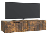 Wall-Mounted TV Cabinet Wall-mounted Smoked Oak 98 x 41 x 30 cm 898700