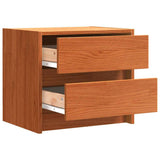 Bedside Tables 2 pcs Wax Brown 40 x 30.5 x 35.5 cm Pine Wood 863950