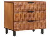 Bedside Cabinet Brown 50 x 33 x 62 cm Solid Mango Wood 4017909