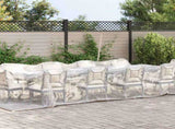 Clear Tarpaulin with Eyelets 3x10 m Polyethylene 4018560